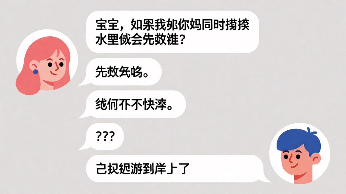 这道送命题，他答对了，她先走了。