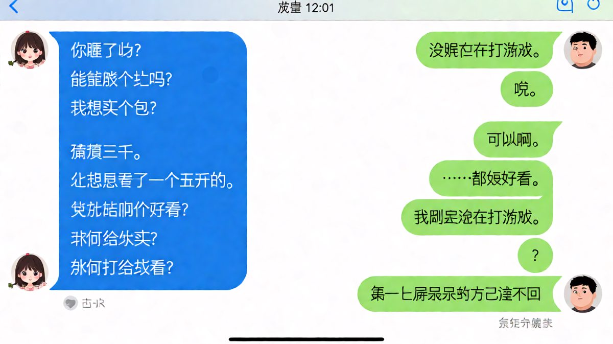 【凌晨买包局】女生凌晨突袭求红包，男生当场宕机。