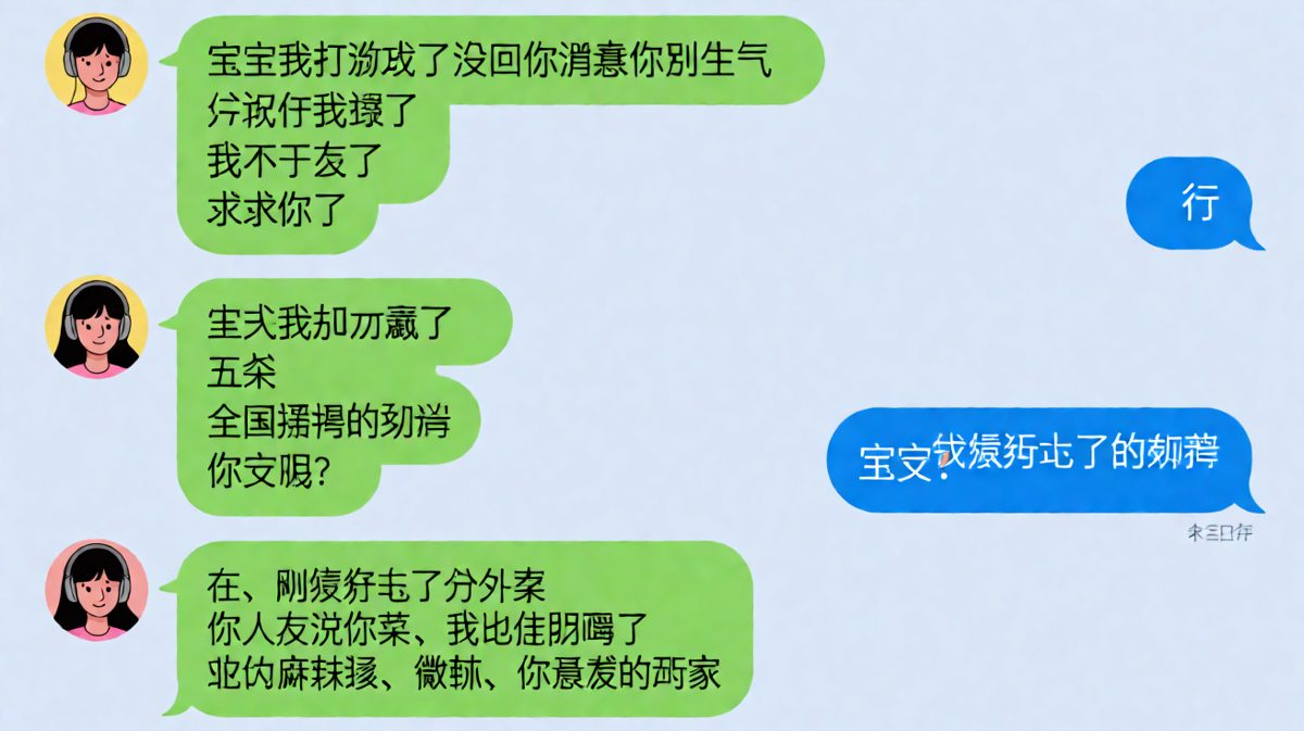 打游戏时道歉是本能，打完游戏被投喂是意外。