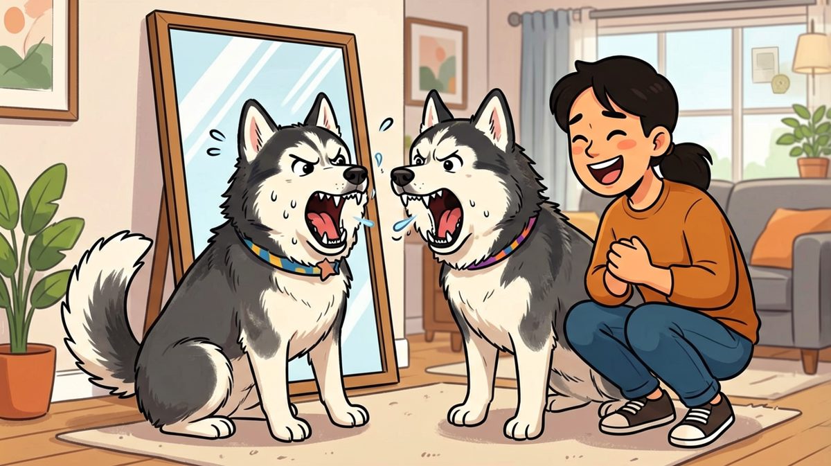 狗：这货是谁？为什么跟我长得一模一样还这么帅！
