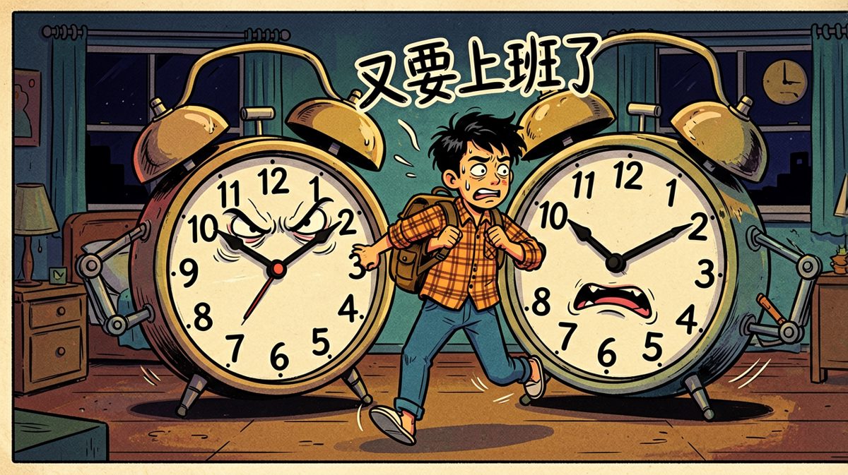 周一早晨的噩梦：闹钟就是追兵，上班就是逃亡