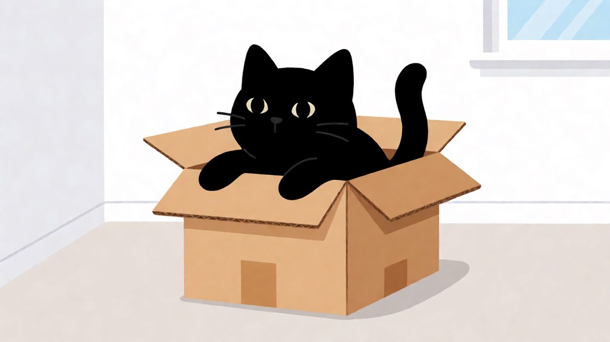 猫：只要我足够努力，纸箱就能变成我的豪宅。