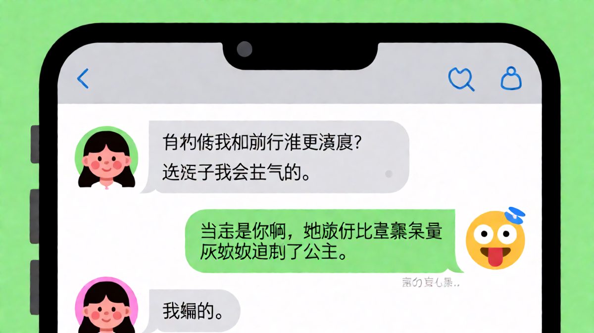 女生问前任比较问题，男生以为圆满过关，结果补刀说自己在编