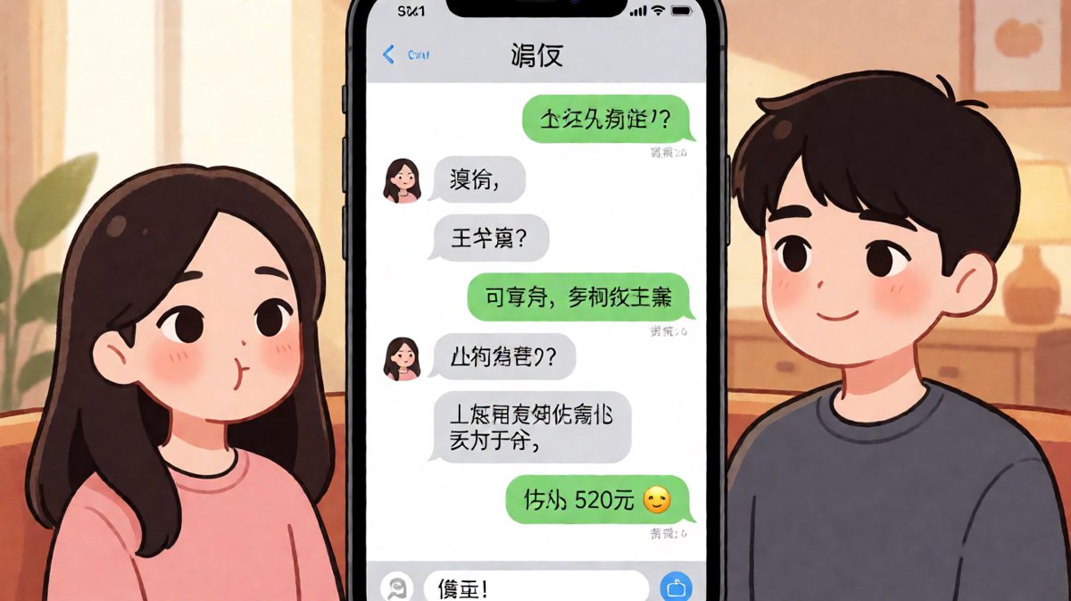 女生全程不解释为什么不开心，男生一路哄到底，最后发现520元转账才是终极解决方案。
