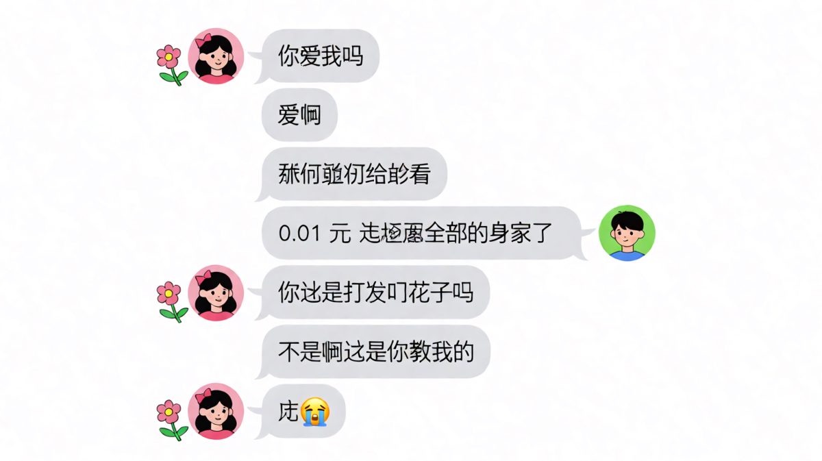 用行动证明爱却被零钱暴击的翻车现场