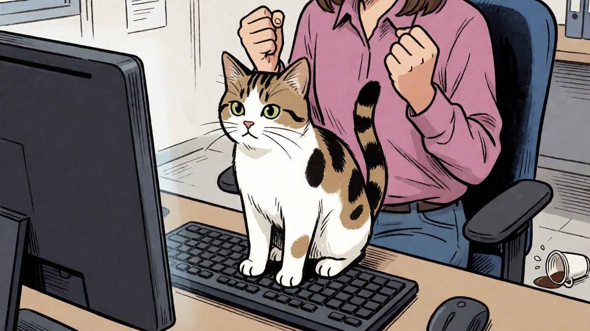 猫咪：加班可以，先给朕开个罐头