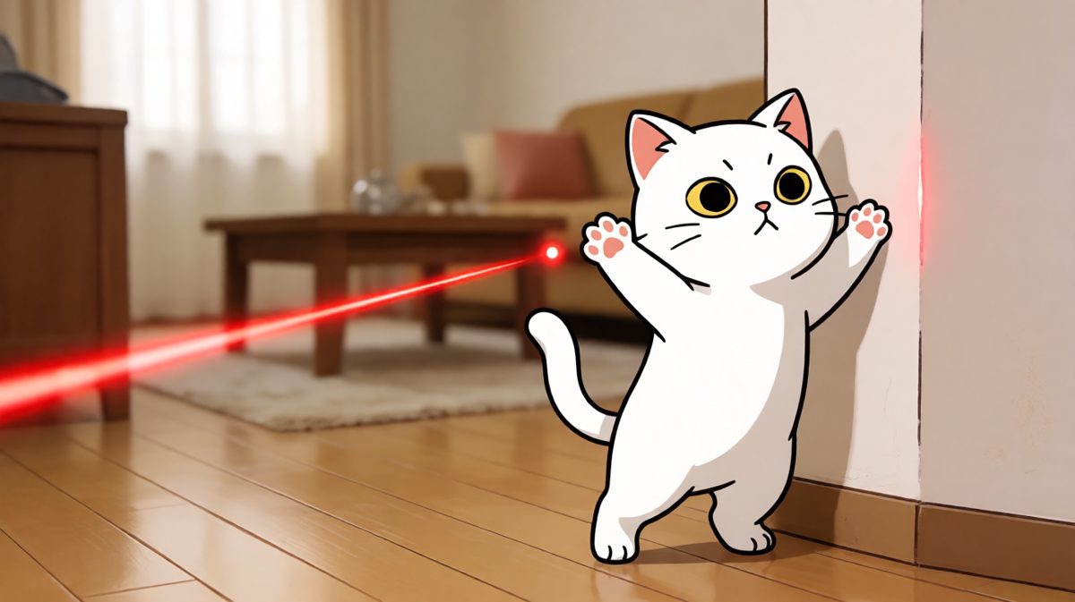 猫咪：谁发明的这个红点？出来我们谈谈！