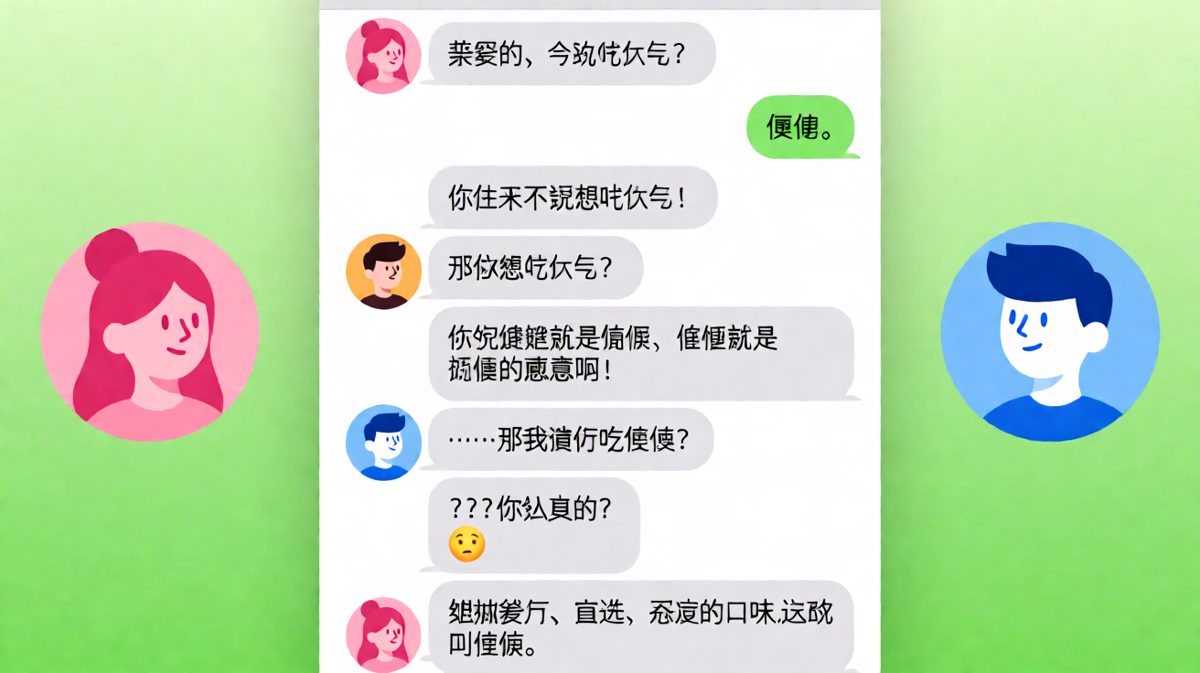 「随便」的定义之争：男生用学术态度解构了「随便」一词。