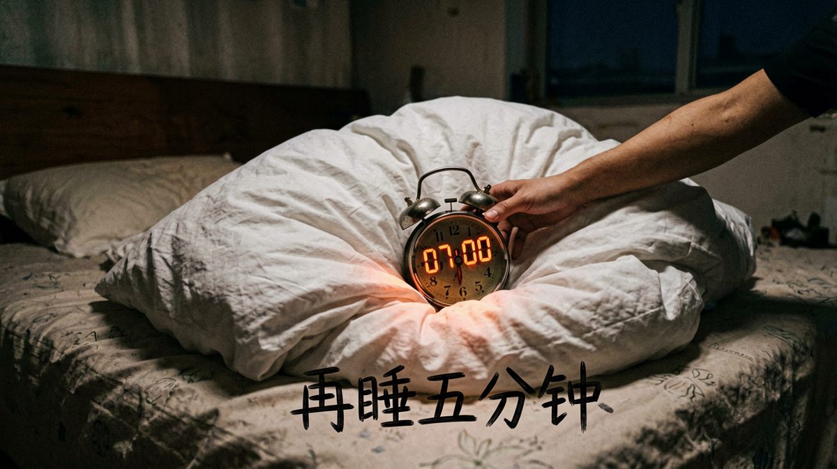闹钟响了，小明开启了'再睡五分钟'的无限循环