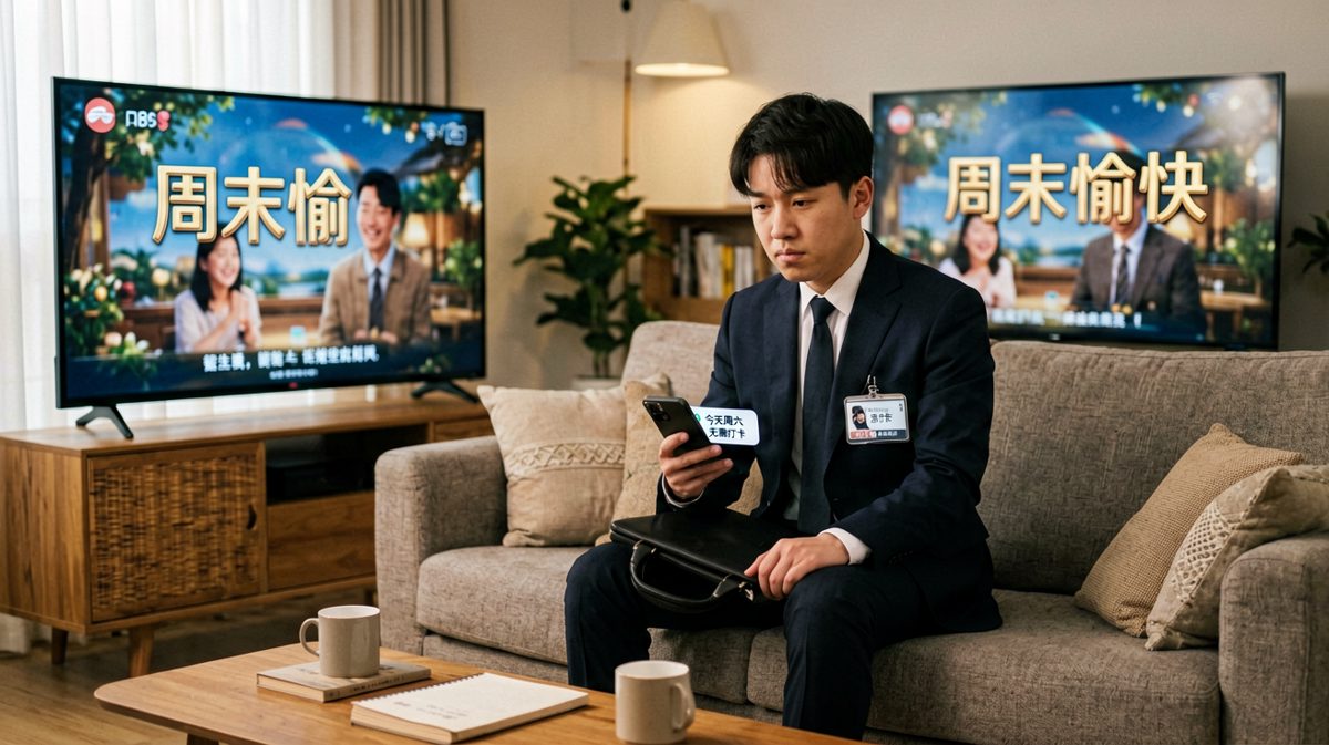 一番折腾后发现：今天是周末……