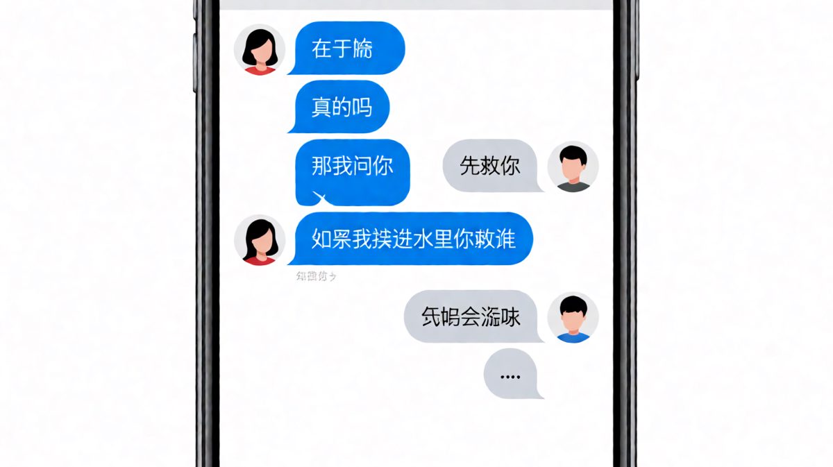 求生欲测试翻车现场，男生的终极答案令人窒息。