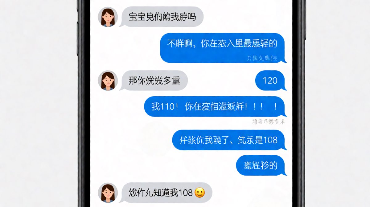 体重话题陷阱，男生每一步都踩在雷区上。