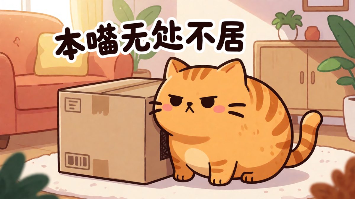 橘猫的哲学：只要我够圆，哪里都是床