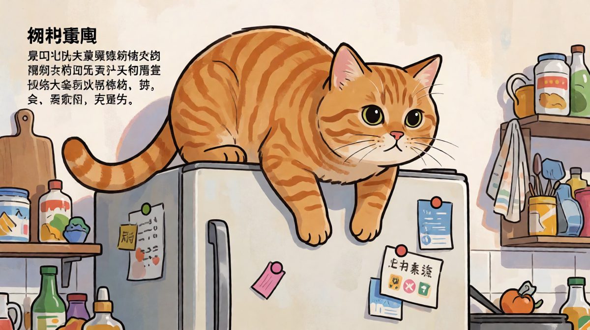 橘猫：这冰箱凭什么不让我开？