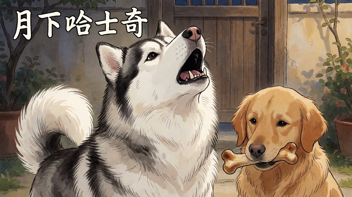 二哈：今晚月色真美，谁来鼓掌