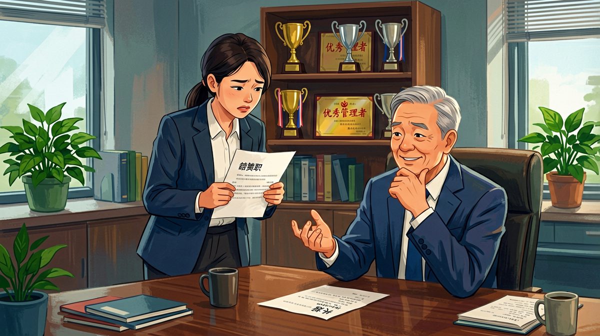员工鼓起勇气递上辞职信，老板看完沉默了三秒，然后说：'批了——不过在这之前，先把这三百页PPT做完吧，乖。'