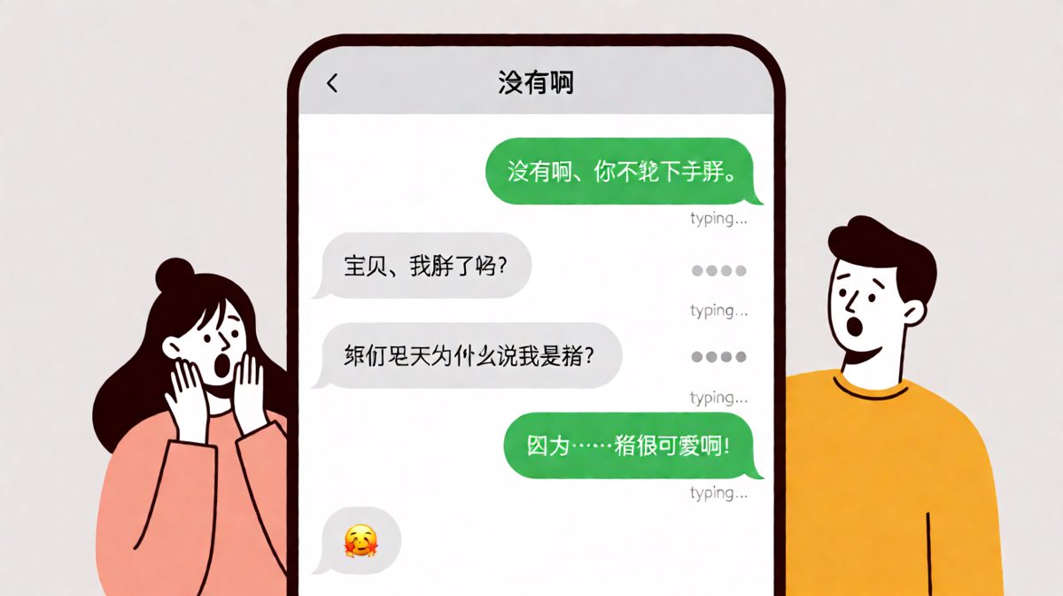 女朋友试探性问体重，男朋友巧妙翻车现场。