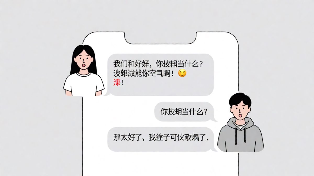 女朋友抱怨被忽视，男朋友误解题意引发连环暴击。