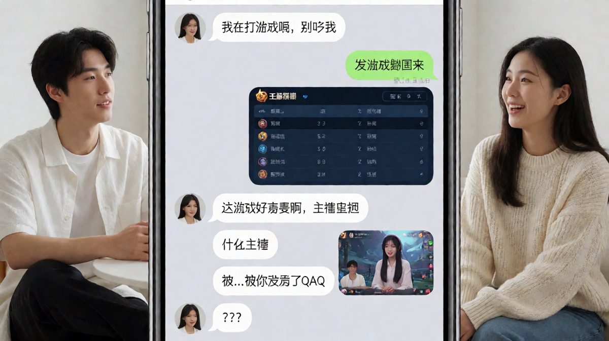 假装打游戏实则看美女直播的反杀现场