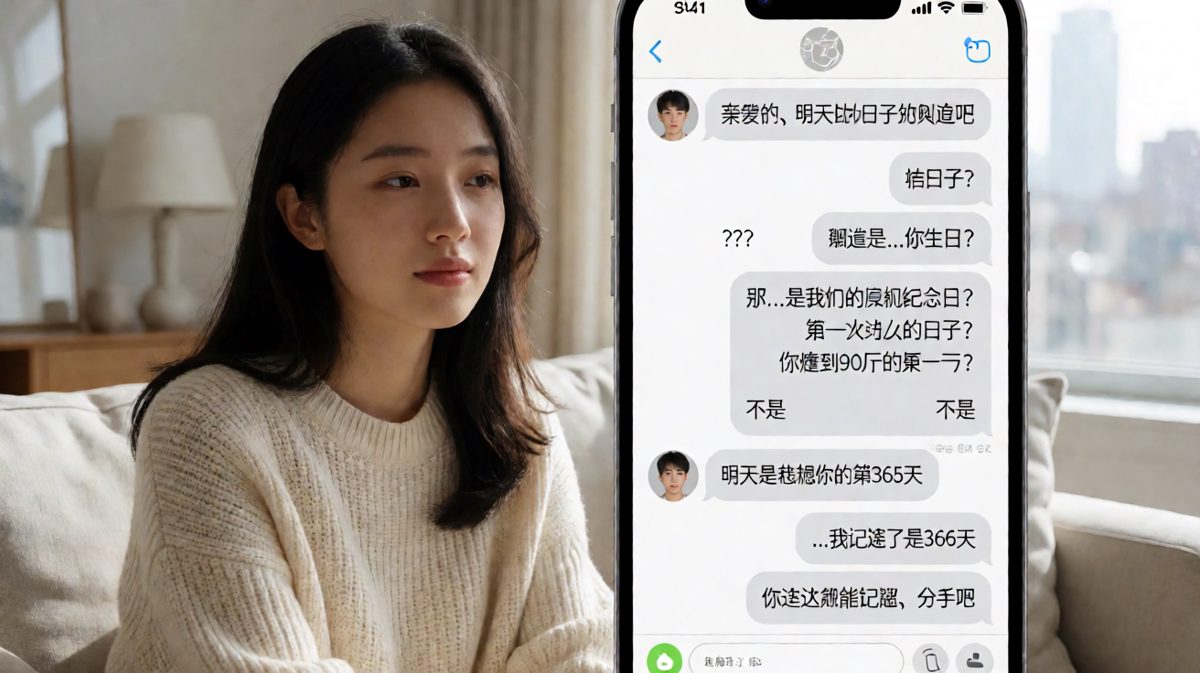 纪念日倒计时的生死时速，答案永远不对