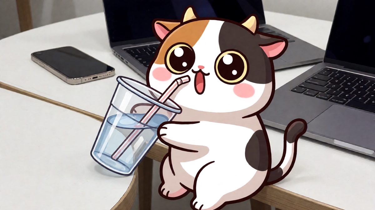 猫：不是我干的，是水自己跳下去的。