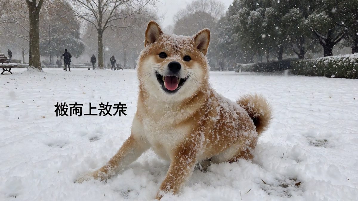 冬天就是要滚成雪狗才能过瘾
