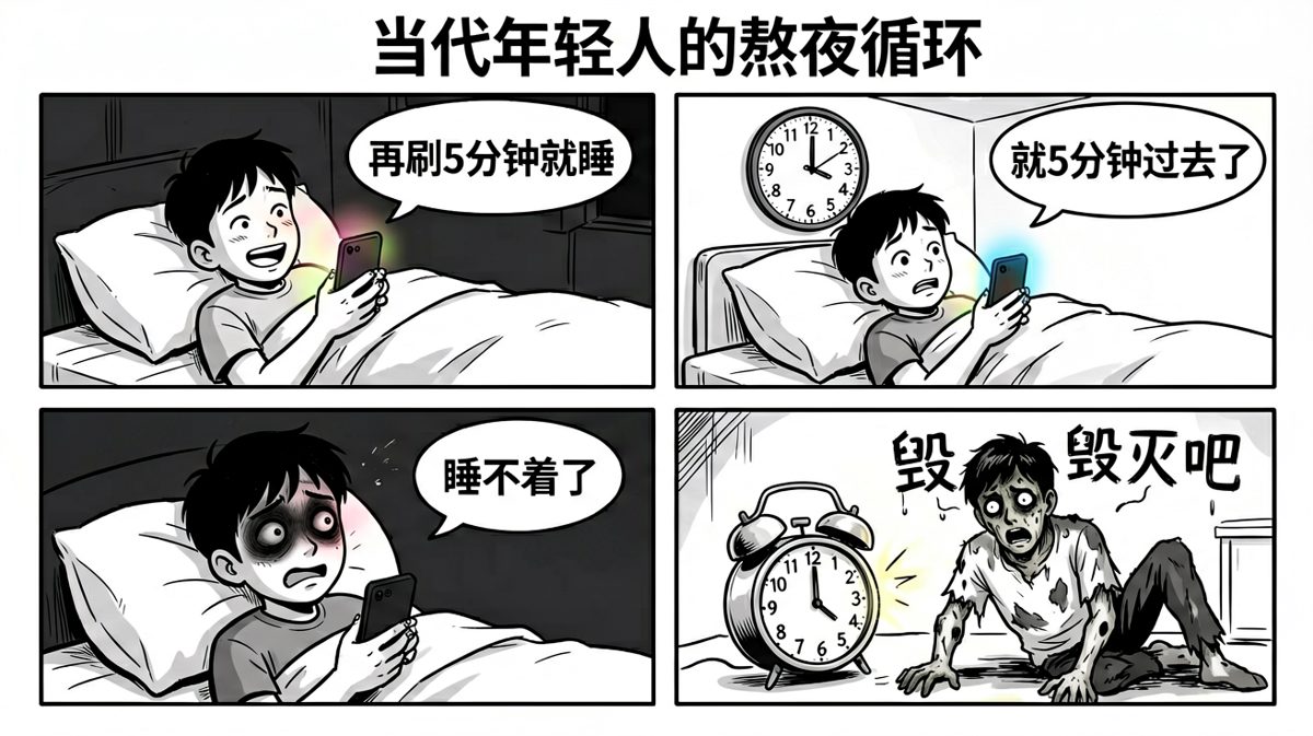 深夜发誓早睡，凌晨准时叛逆