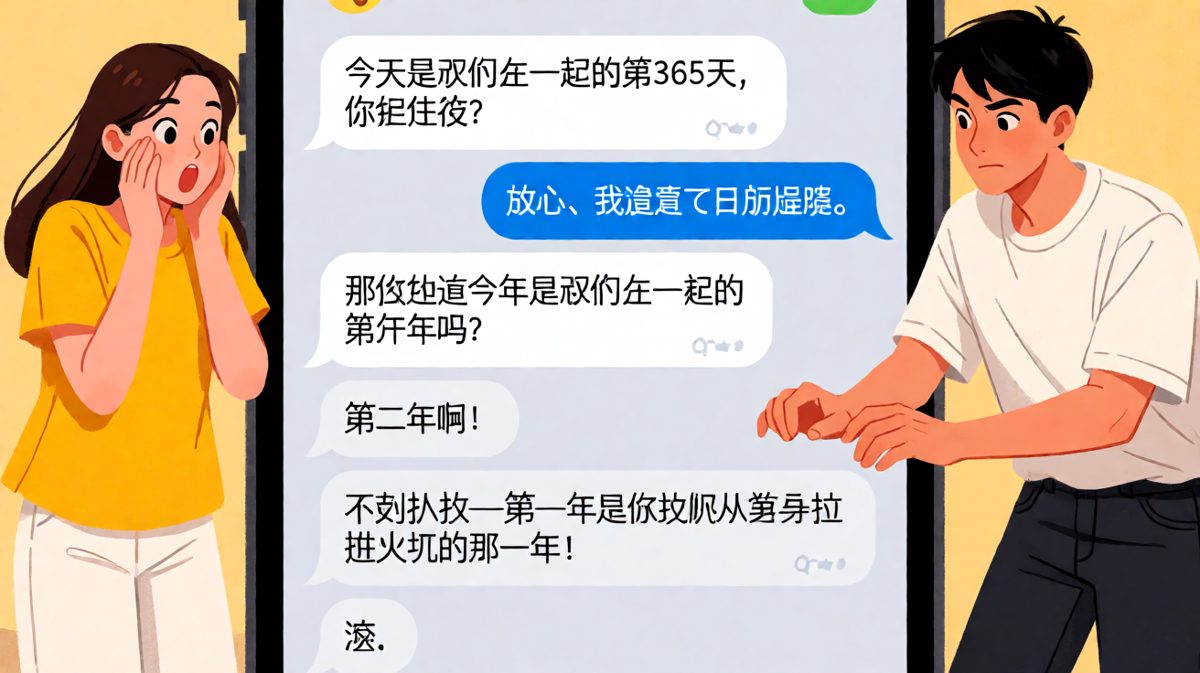 一周年变一周年，男朋友求生欲拉满。