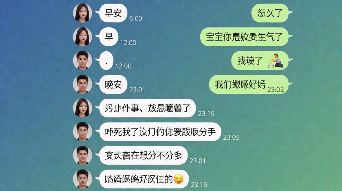 一个句号引发的血案：直男的卑微求生欲