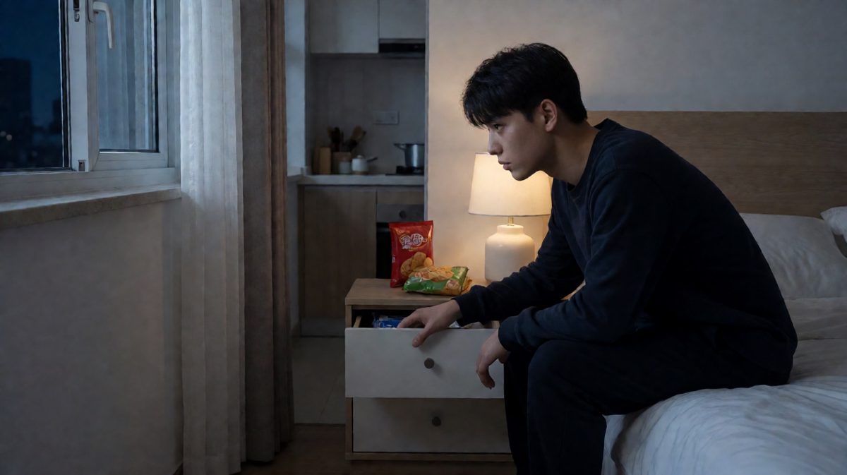 半夜三点，肚子开始抗议，理智与食欲展开殊死搏斗。