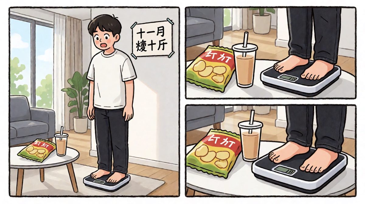 被体重秤暴击，决心减肥