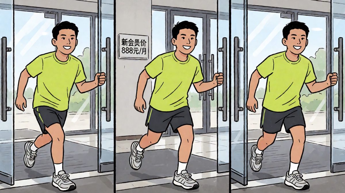 斥巨资办健身卡，发誓要改变人生