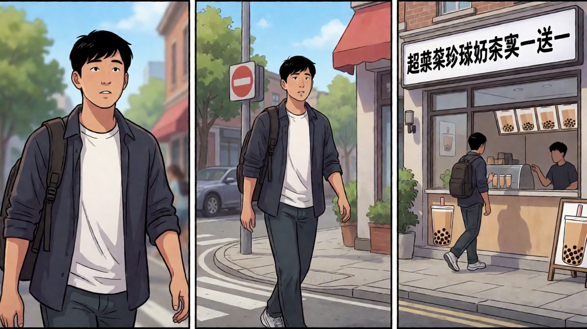 路过奶茶店：可是……买一送一啊……