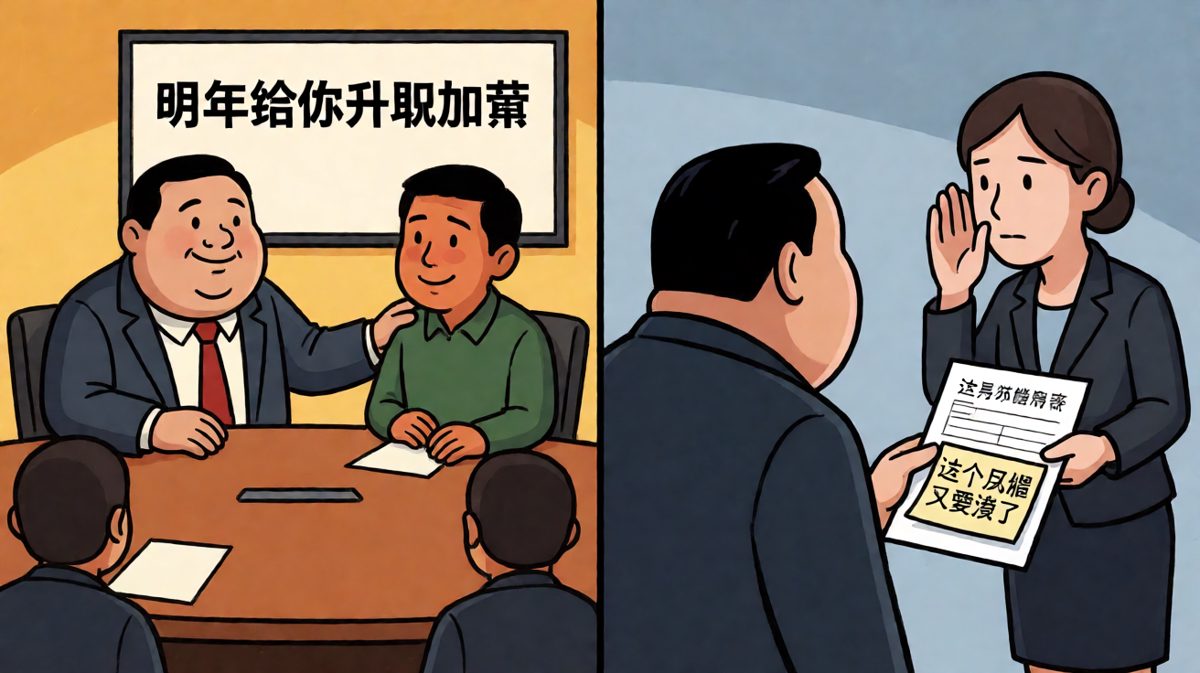 升职加薪在老板嘴里，永远是明年