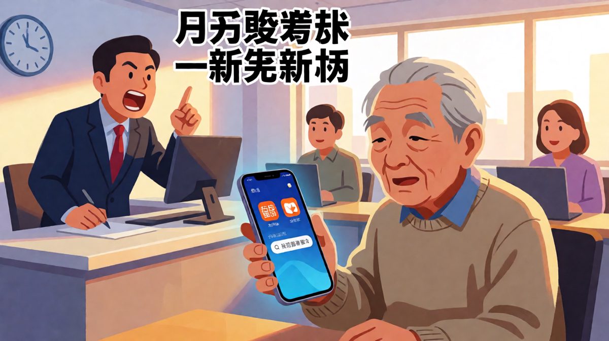 老板在冲，员工在退，方向相反但都很有干劲