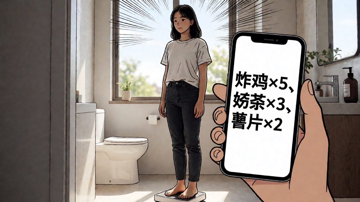 第二天上秤，发现昨晚的外卖记录比减肥决心更真实