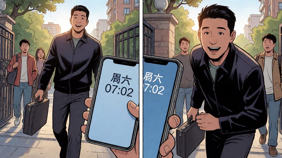 冲到公司才发现——今天周六！