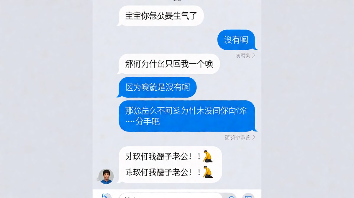 女生用逻辑迷宫把男友逼到主动提分手，最后秒认怂。