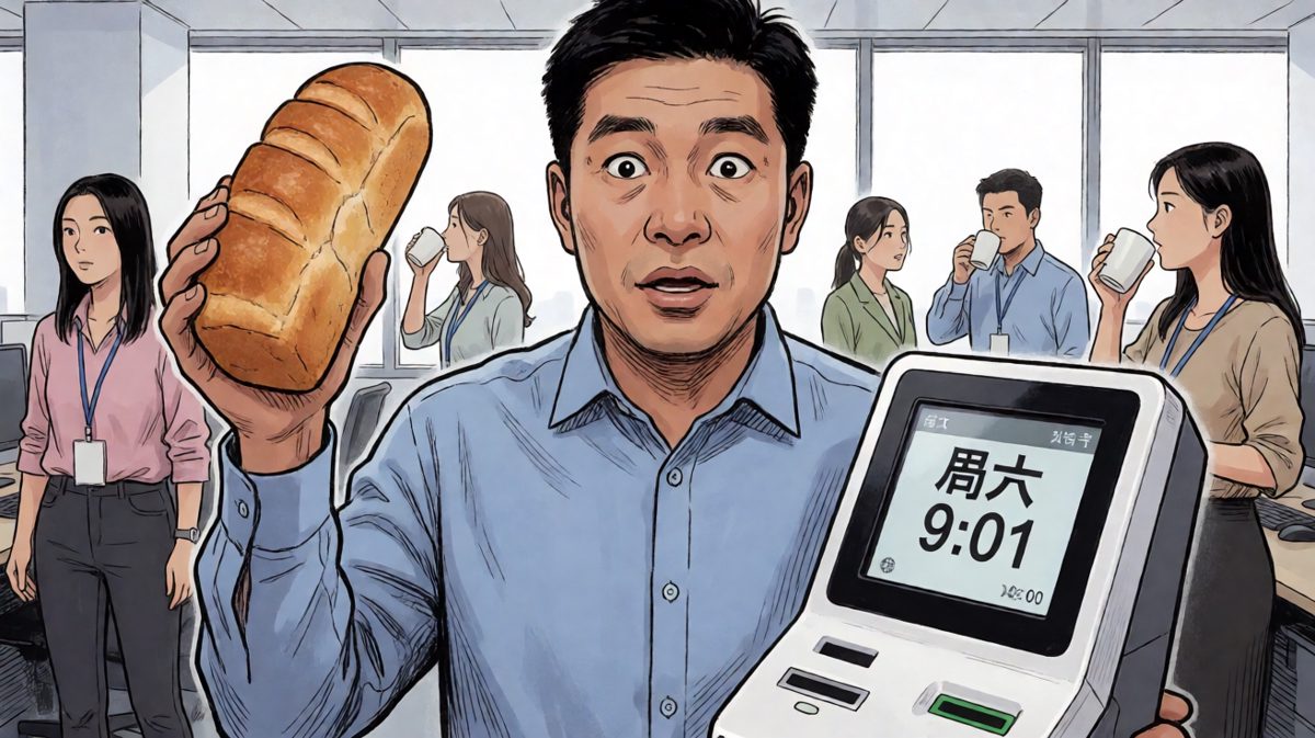 ……打卡机：今天周六。