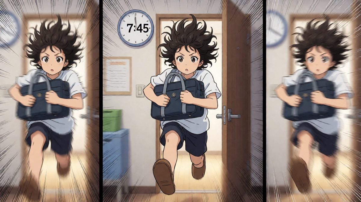7:45！要迟到了！！