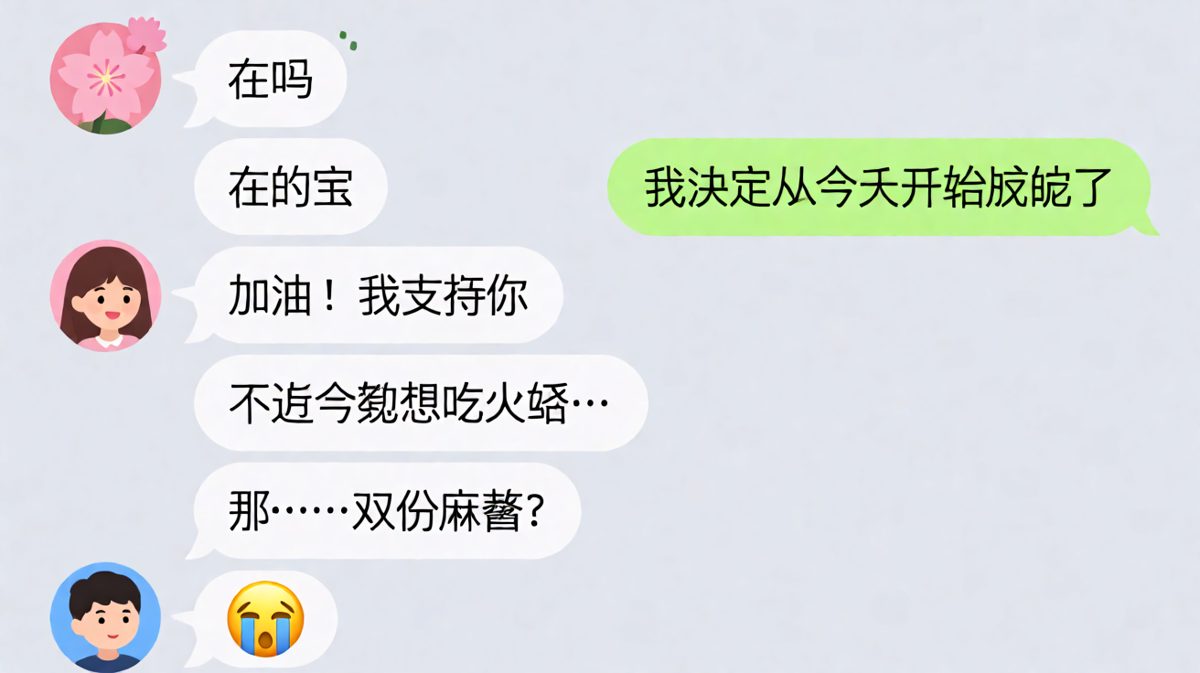 减肥从明天开始，火锅今晚就吃