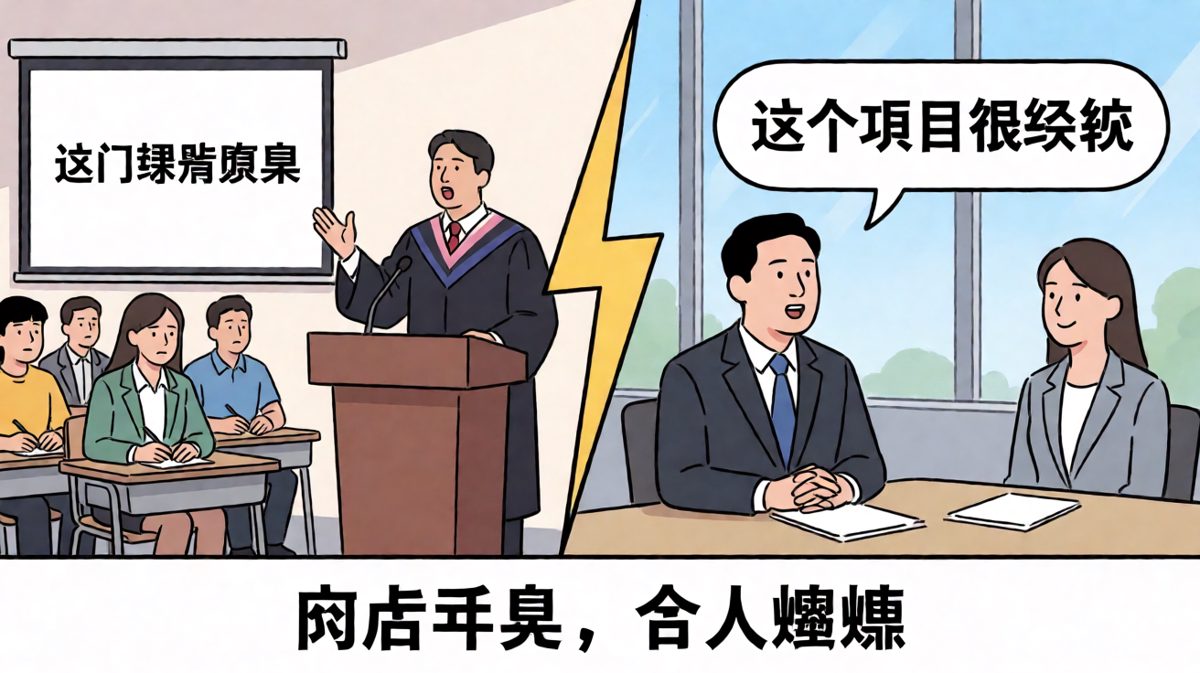 人生如戏全靠演技：从课堂到职场，同一个世界，同一个骗术。