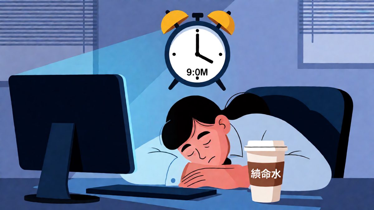 周一早八，肉体已到岗，灵魂还在床上。