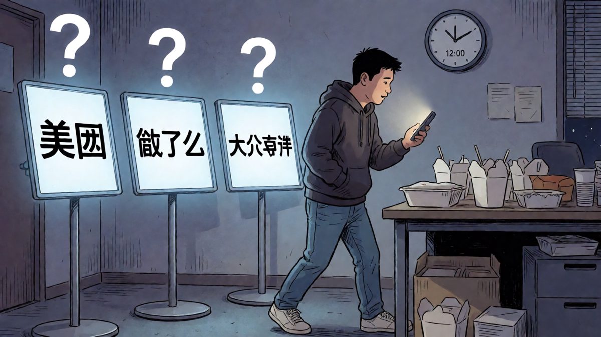 点外卖三分钟，纠结两小时，最后决定不吃。