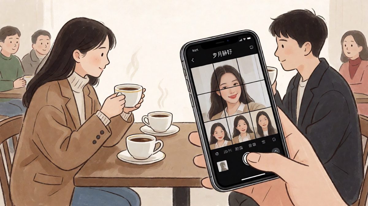 相亲最大的诚意，就是我修图的速度比你说话还快。