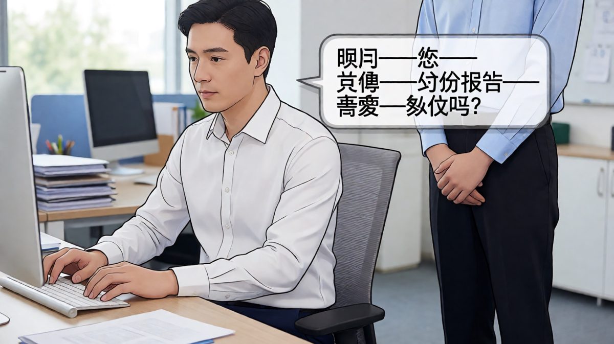新同事把日常对话用成了正式的代词仪式
