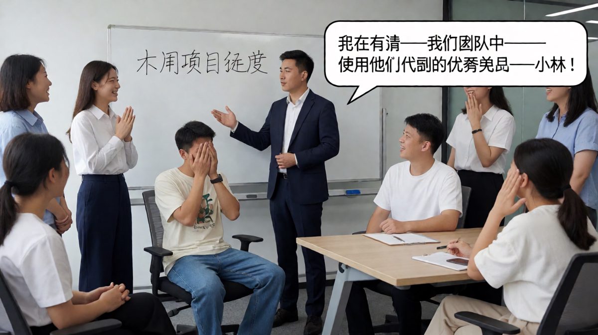 过度练习的代价，新同事在正式场合'完美'翻车
