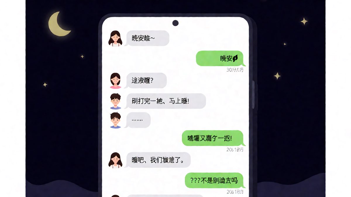 那句'晚安'，有时候是结束，有时候只是他游戏的开始。