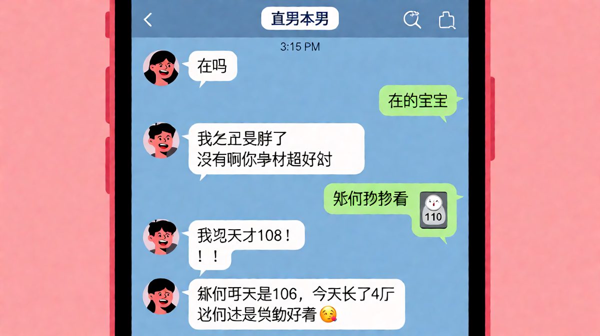 直男的诚实是致命武器——你胖了但他偏要说实话。