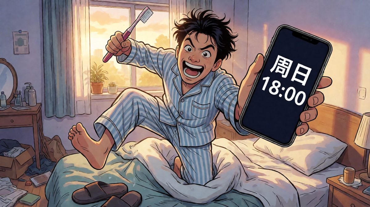 再次醒来，发现已经错过了一切，彻底崩溃。